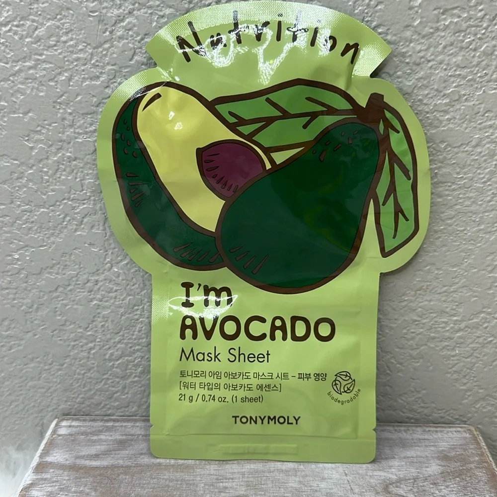 $3 🌙 TONYMOLY I'm Real Avocado Mask Sheet‎ NEW